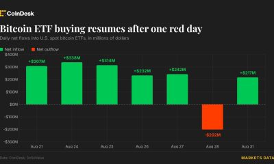 Live updates: Bitcoin ETFs resume buying as ether funds stretch streak to 11 days