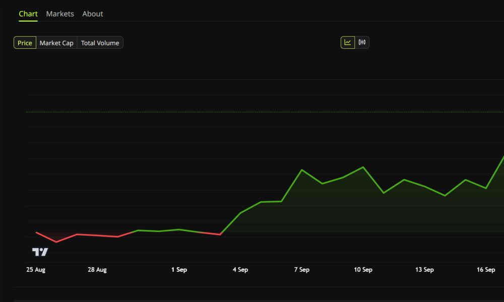 Zcash (ZEC) Price Performance. Source: BeInCrypto