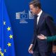 European Commission President Ursula von der Leyen (R)and NATO Secretary General Mark Rutte arrive for a press statement at EU headquarters on September 2, 2026