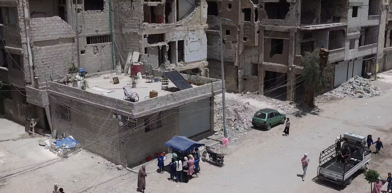 journey through a country in ruins