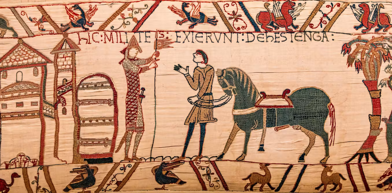The Bayeux tapestry is really an embroidered comic strip