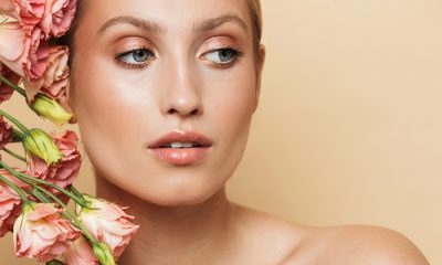 Flowers beauty makeup