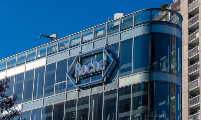 Exterior view of the building housing the headquarters of Roche France pharmaceutical company