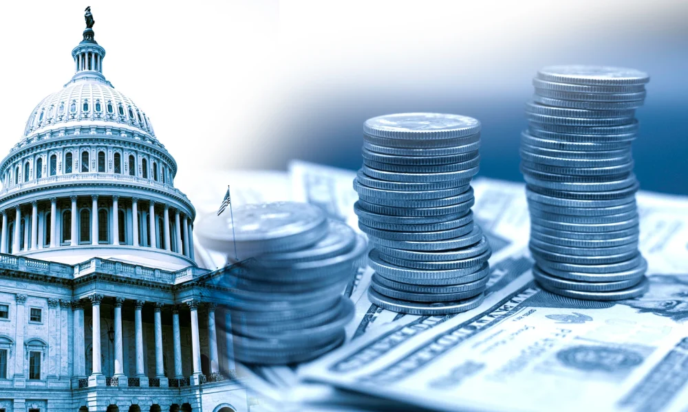Taxes- Money and Politics in Washington DC- United States Capitol