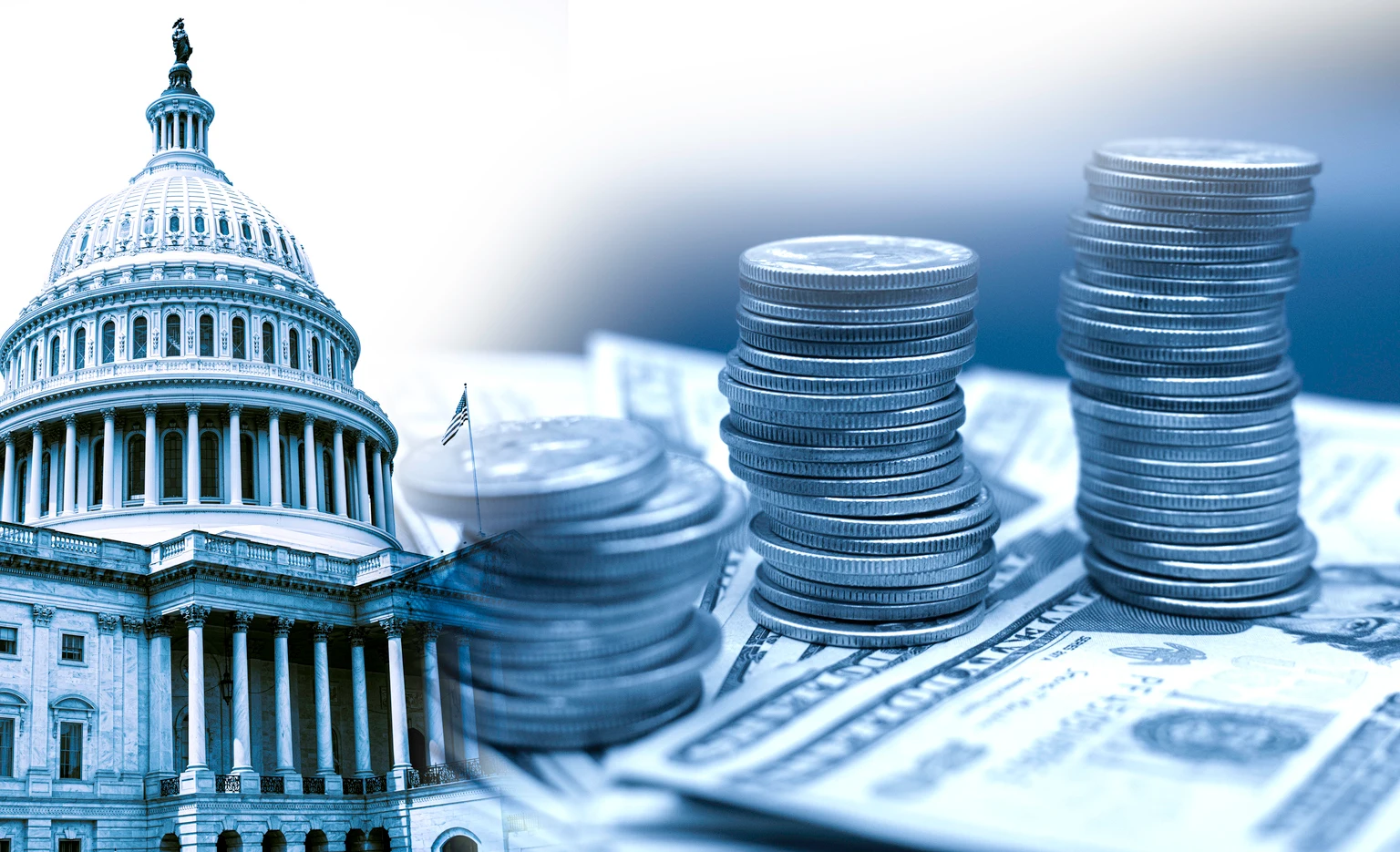 Taxes- Money and Politics in Washington DC- United States Capitol