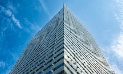 The Puig Brands tower on a sunny day