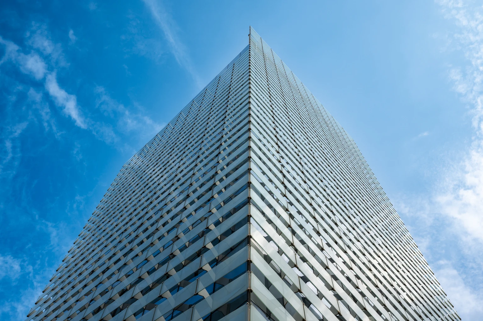 The Puig Brands tower on a sunny day