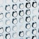 Floating Alarm Clocks in a Grid Pattern with Selective Focus, Hues of Blue on a Light Blue Background