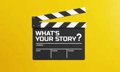 Movie Clapperboard Storytelling Concept