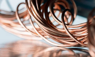 Twisted Copper Wire in Industrial Environment