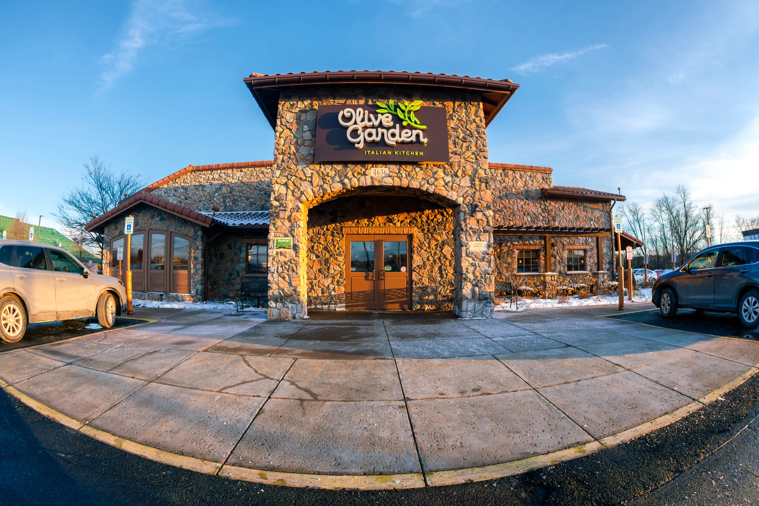 Fisheye View Olive Garden Restaurant