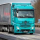 German highway A3 and trucks