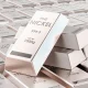 Fine nickel bars stacked, metal ingots background. 3D rendering