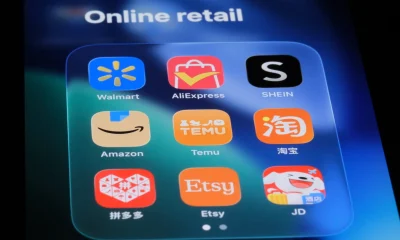 Online retail and e-commerce apps. Walmart, AliExpress, SHEIN, Amazon, Temu, Taobao, Pinduoduo, Etsy, JD.com