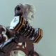 Cool strong robot lift dumbbells