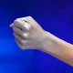 Fist Silver metal futuristic Human hand