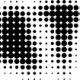 Stylised logo composed of black dots forming the word "TATE" on a white background. The dots vary in size, creating a gradient effect.