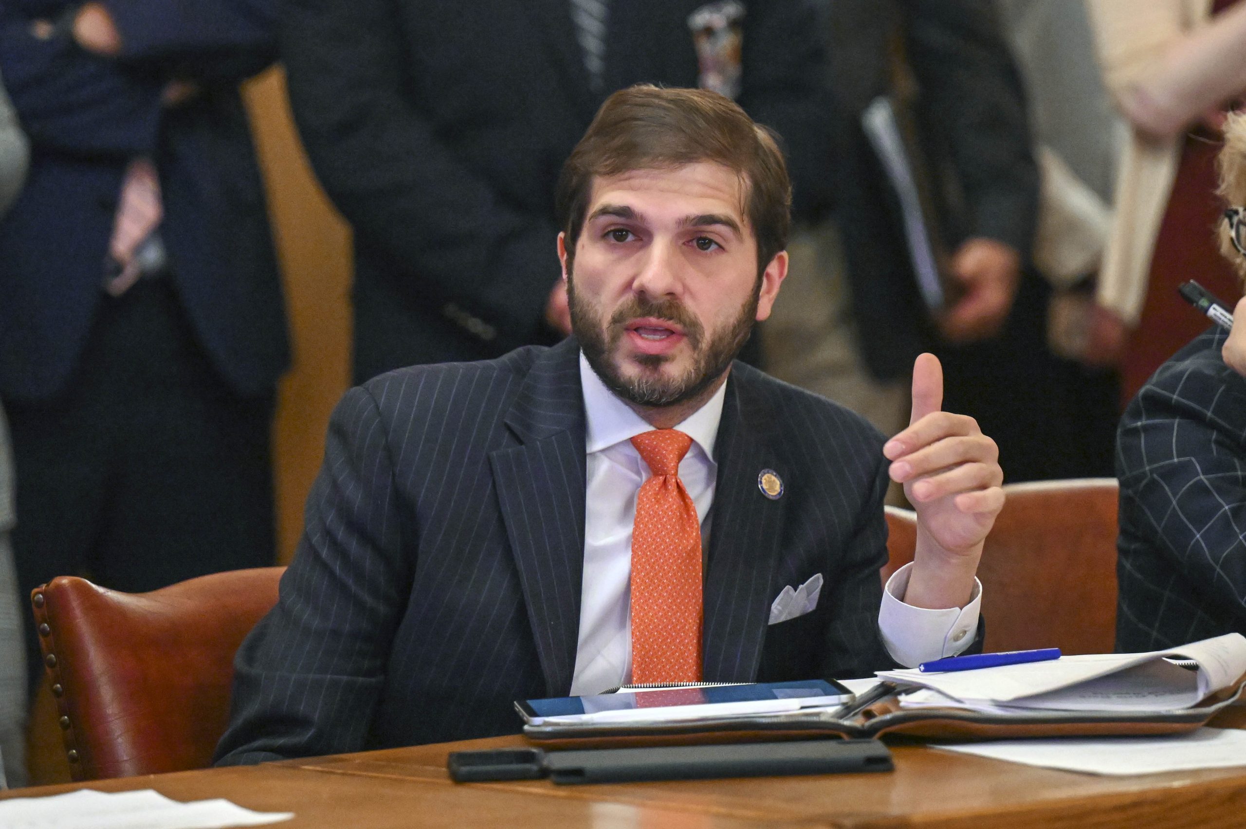 Democratic state Sen. Andrew Gounardes said states need to act aggressively to put guardrails around artificial intelligence.