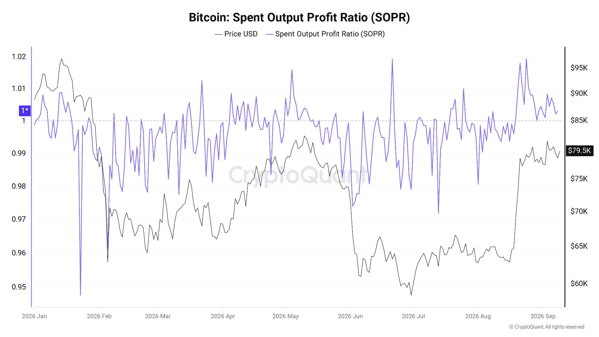 Bitcoin SOPR Metric’s Longest 2026 Winning Streak Enters Fourth Week