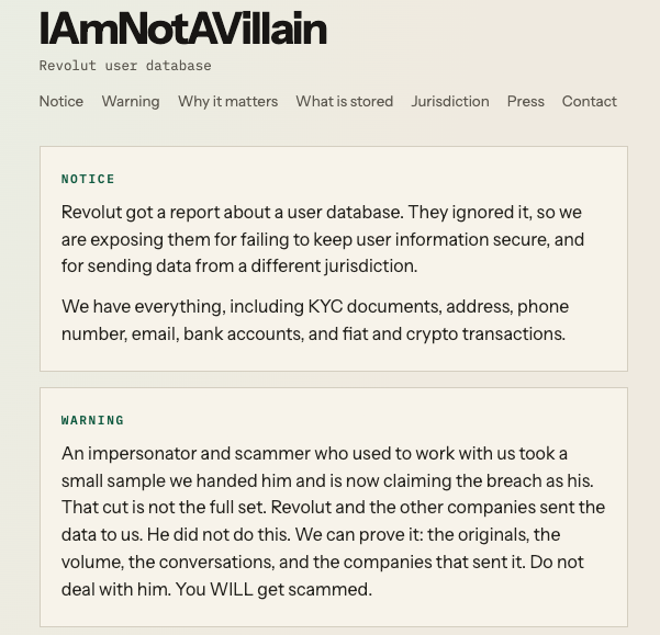 Revolut Faces Multiple Ransom Demands With No Direct Contact