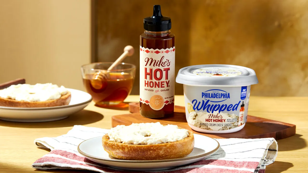 Philadelphia Cream Cheese, Mike’s Hot Honey launch sweet-heat flavor at Walmart