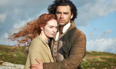 Eleanor Tomlinson and Aidan Turner in Poldark