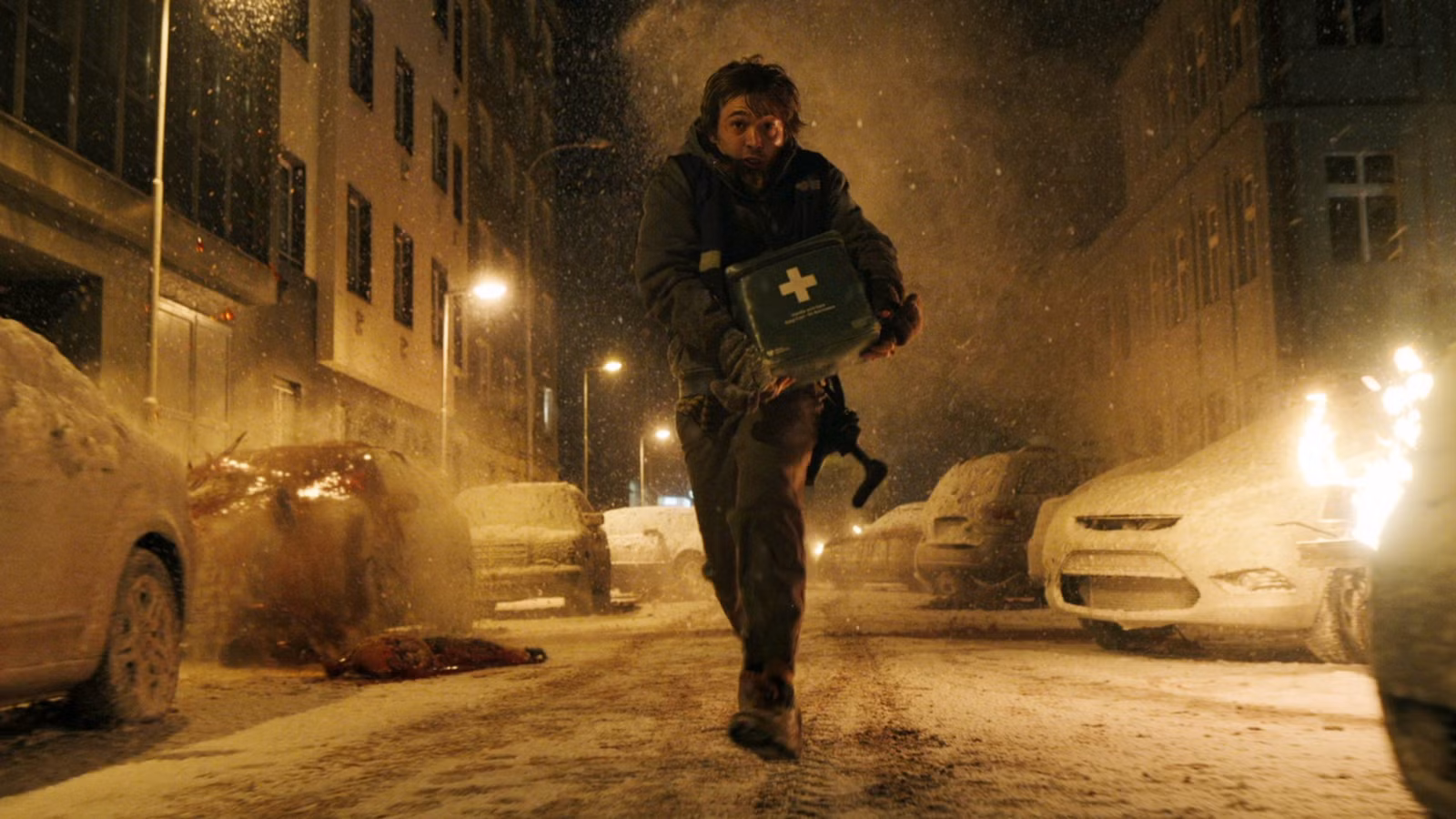 A screencap of Bryan in 'Resident Evil'