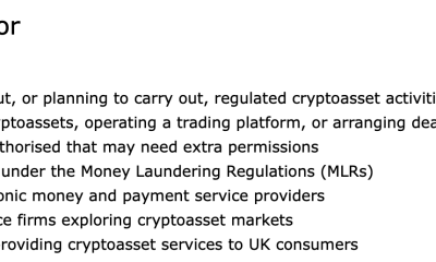 UK FCA Issues Crypto Authorization Guidance Ahead of New Regime