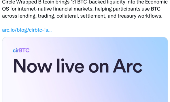 Circle Launches BTC-Backed USDC Borrowing