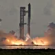 SpaceX Starship launches on first orbital test flight with Starlink