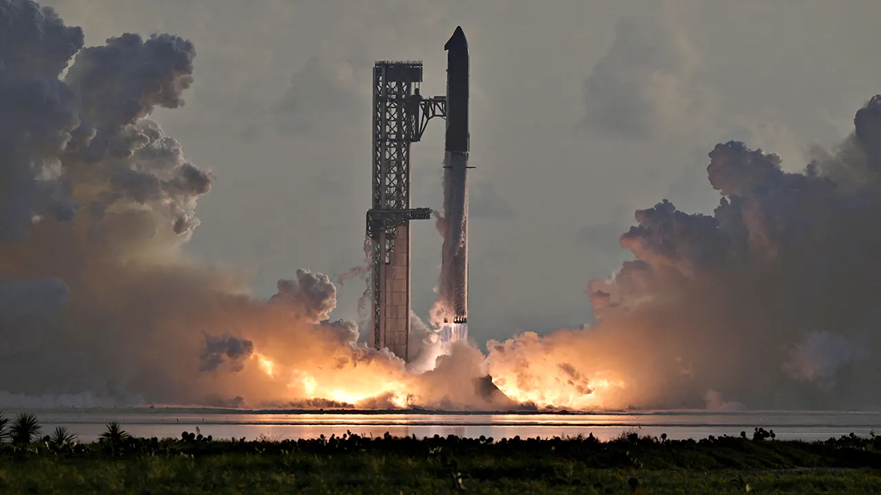 SpaceX Starship launches on first orbital test flight with Starlink