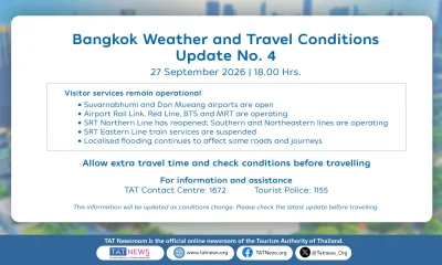Weather and travel updates for Bangkok and its nearby regions