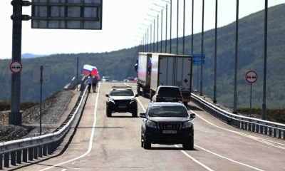 Russia and North Korea open the first road link across shared border