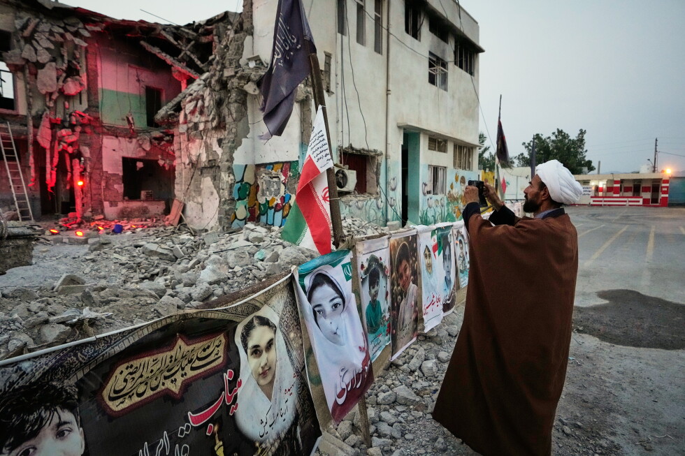 Iranian families grieve at a school where a US strike killed dozens
