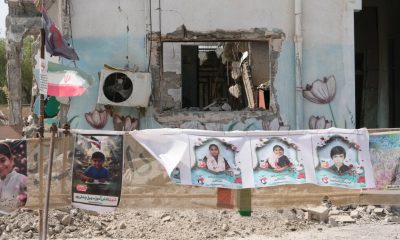 Iranian school hit early in the war is now a memorial to children