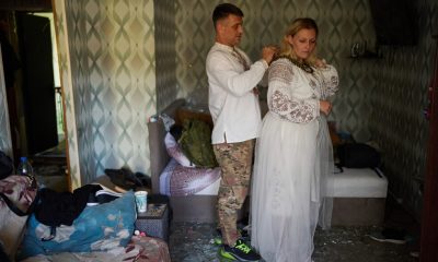 Russian strike tears apart a Ukrainian couple's home on the eve of their wedding