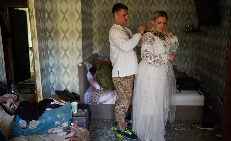 Russian strike tears apart a Ukrainian couple's home on the eve of their wedding