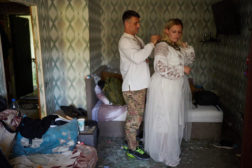 Russian strike tears apart a Ukrainian couple's home on the eve of their wedding