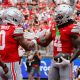 Ohio State's Jeremiah Smith flashes Heisman pose in opener