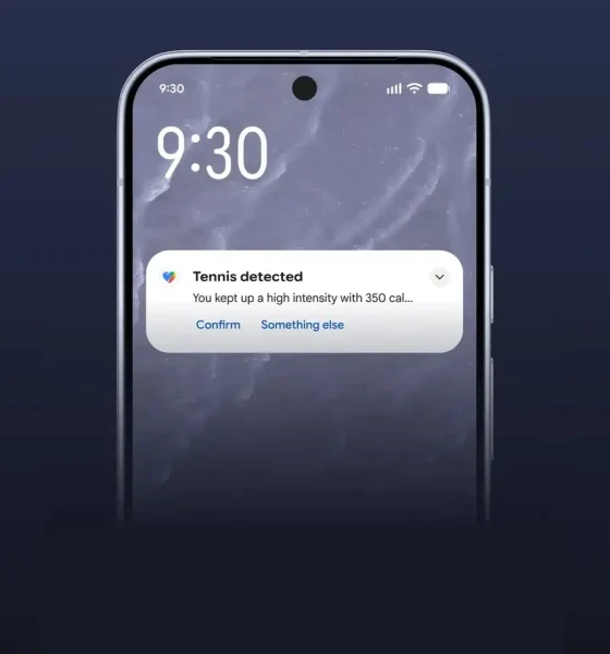 Auto acitivity notification Google health