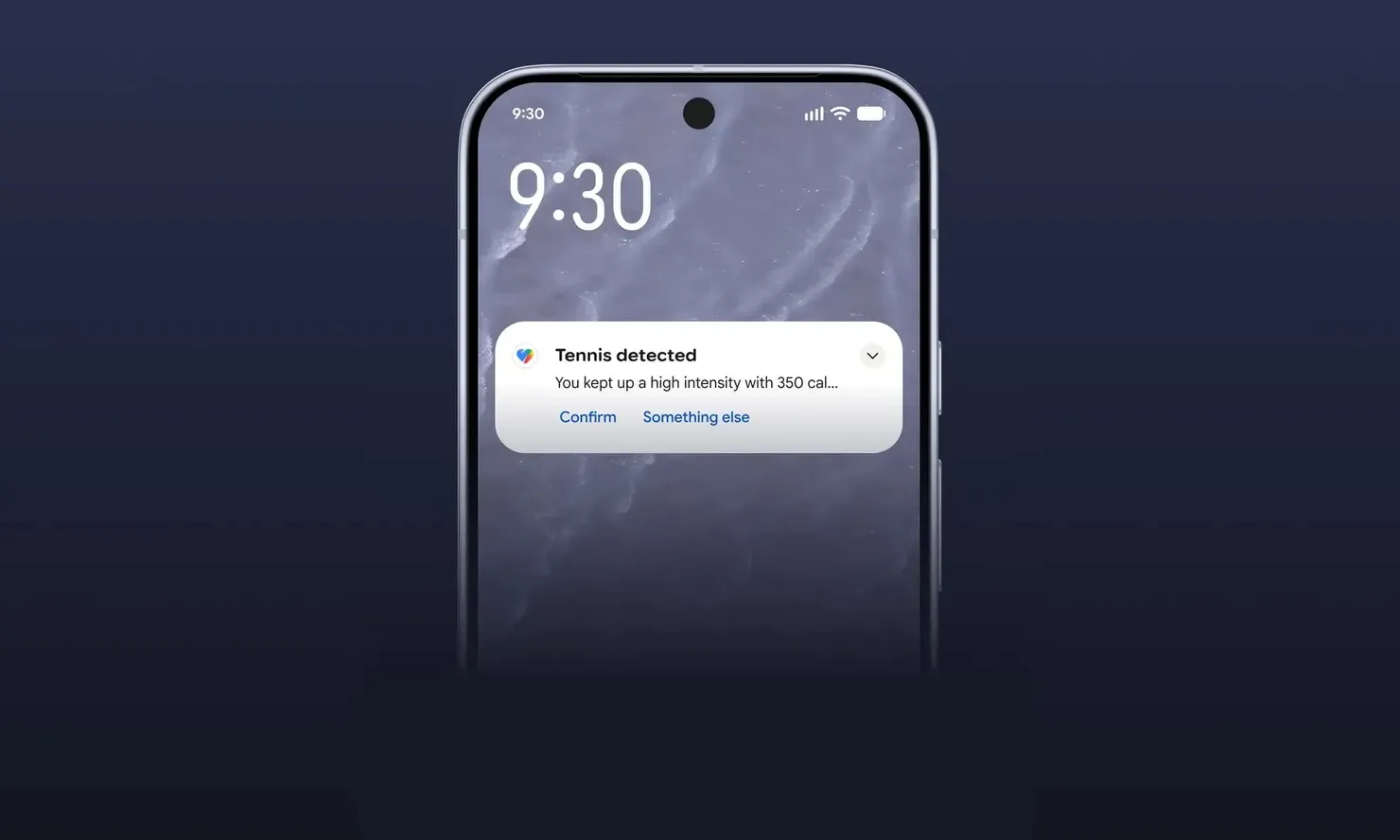 Auto acitivity notification Google health