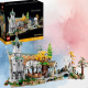 Lego Rivendell set on a pink and blue swirlded background 450x253
