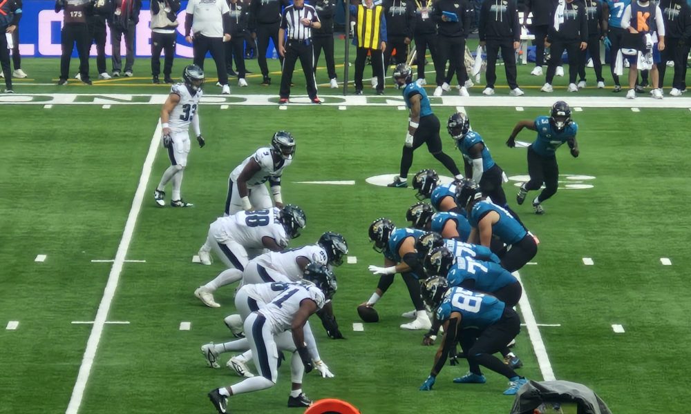 The Jaguars defeated the Eagles in London on Sunday scaled