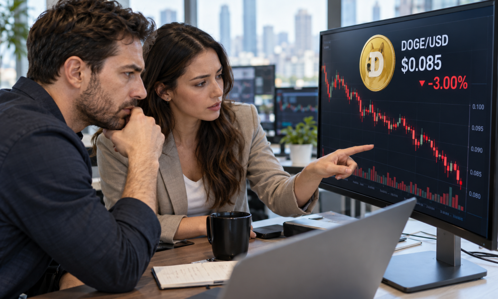 Dogecoin dips by 11% this week as whale balances shrink