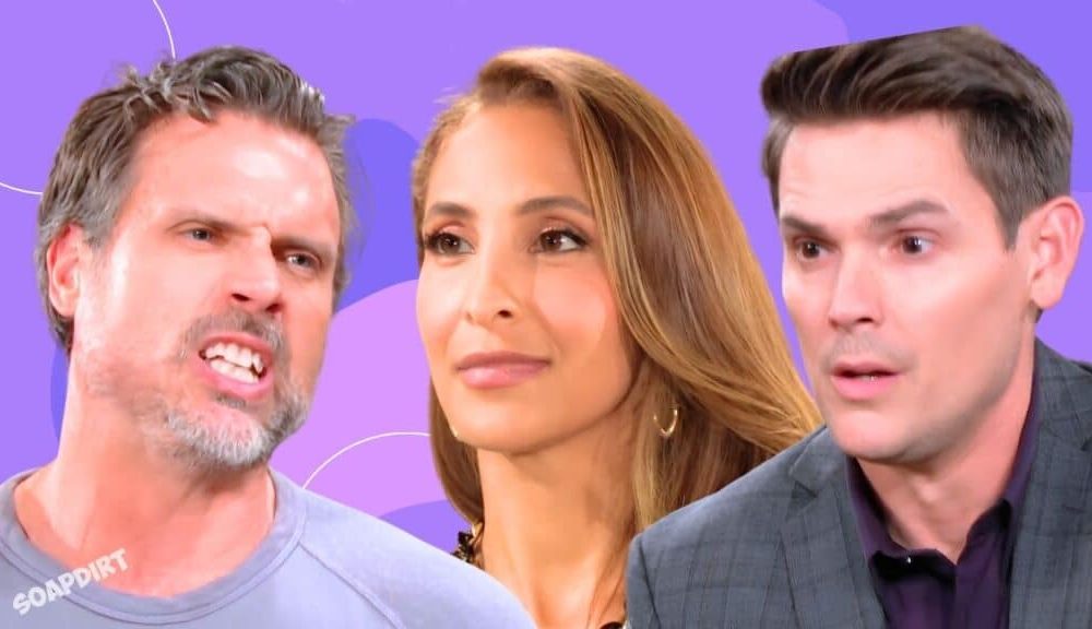 The Young and the Restless: Nick Newman (Joshua Morrow) - Lily Winters (Christel Khalil) - Adam Newman (Mark Grossman)