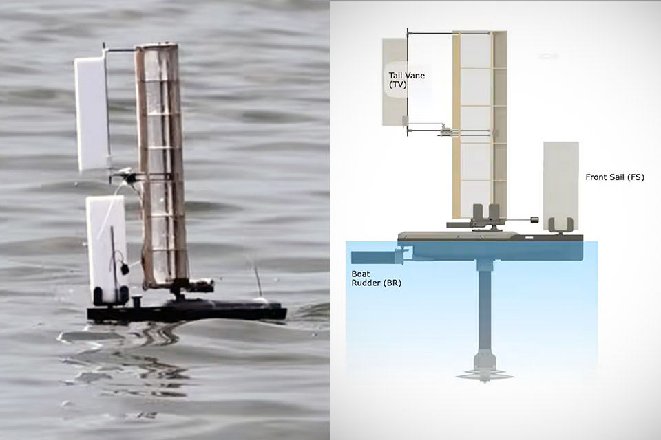 alabatross robot maple seed rotation sail