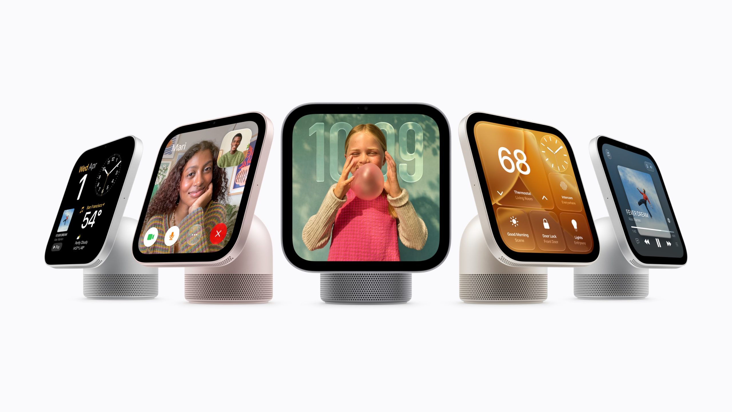 Apple Introduces $299 HomeView Smart Display With Face Recognition and