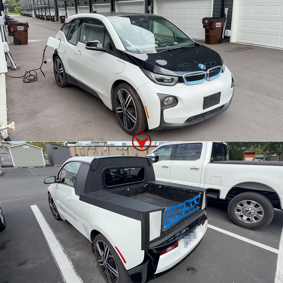 bmw i3 ev pickup truck conversion mod