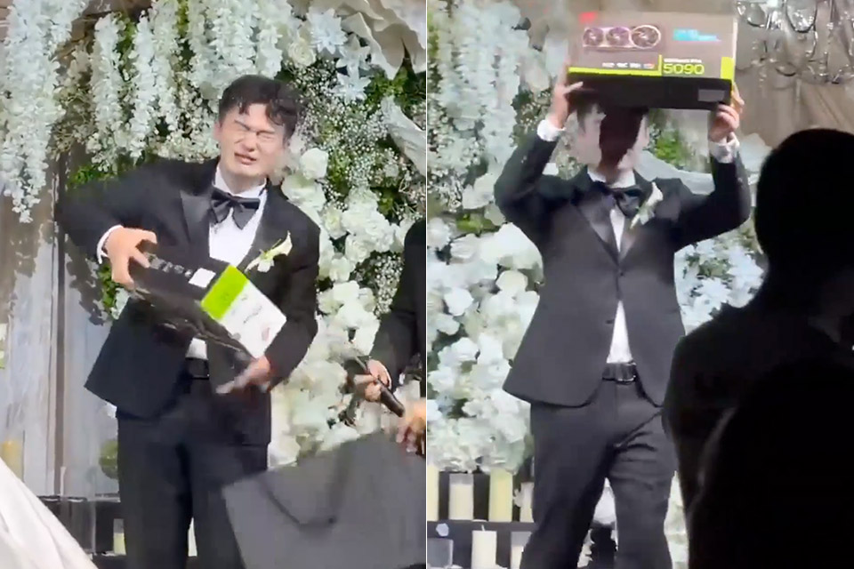 chinese bride gifts asus rog astral rtx 5090 groom