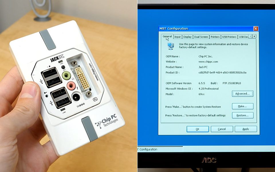 chip pc technologies jackpc wall outlet computer